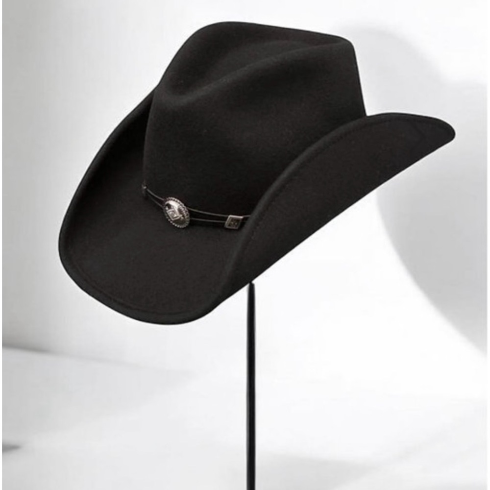 Sleek Black Western Hat